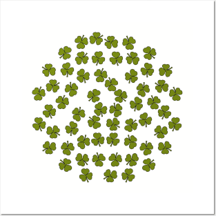 Shamrocks Green on St Patricks Day Posters and Art